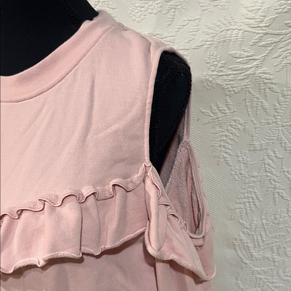 Kate Spade Cold Shoulder Ruffle Sweatshirt, size medium‎ - Picture 4 of 14